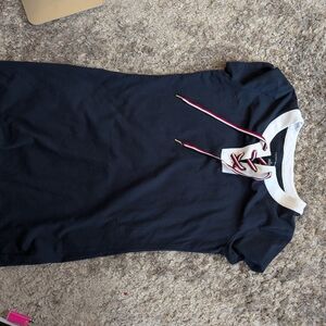 Tommy Hilfiger Navy Top with White and Red Details